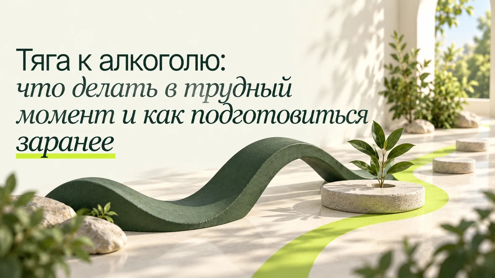 Иллюстрация к статье «Тяга к алкоголю: что делать в трудный момент и как подготовиться заранее»