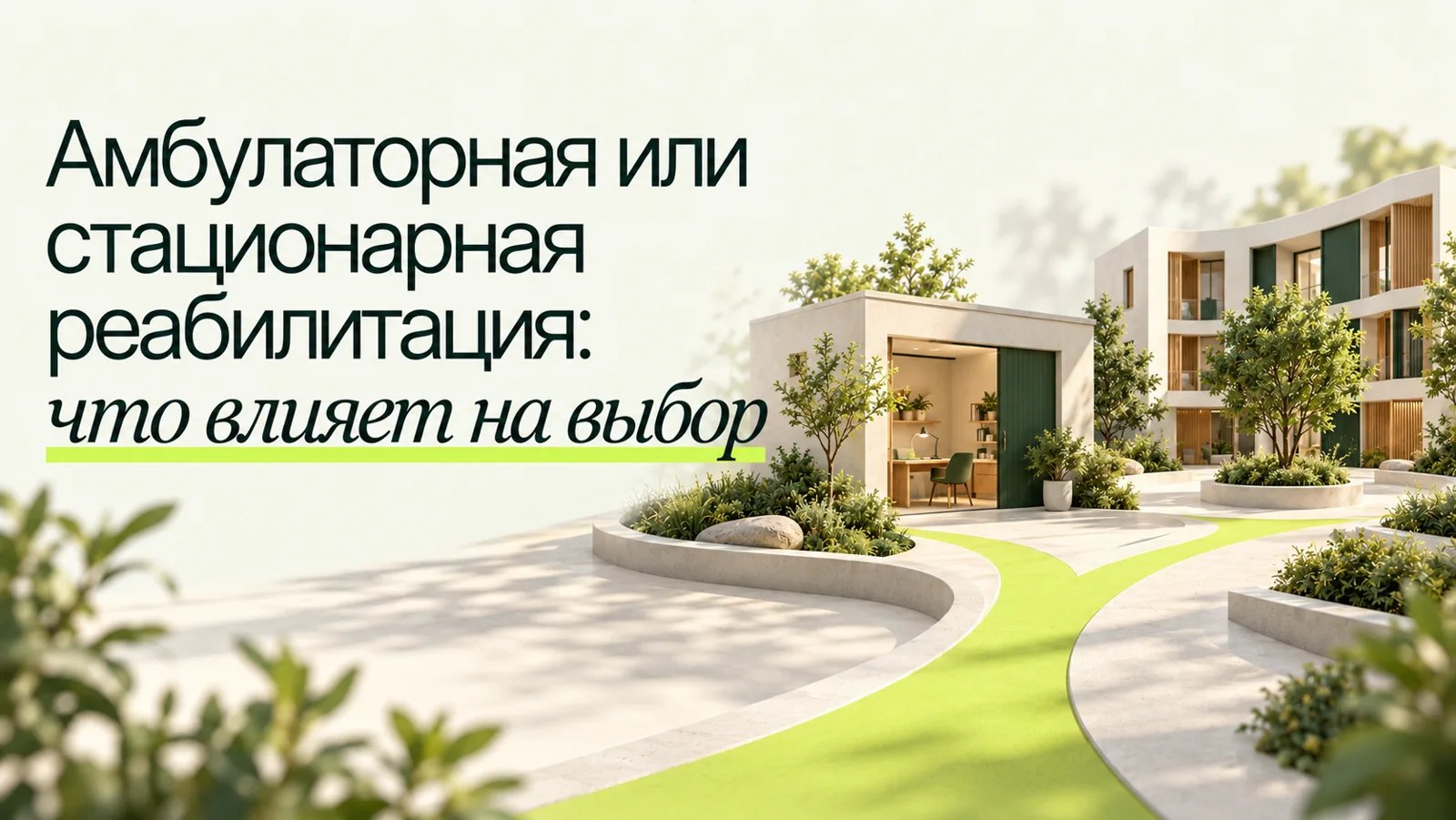 Иллюстрация к статье «Амбулаторная или стационарная реабилитация: что влияет на выбор»