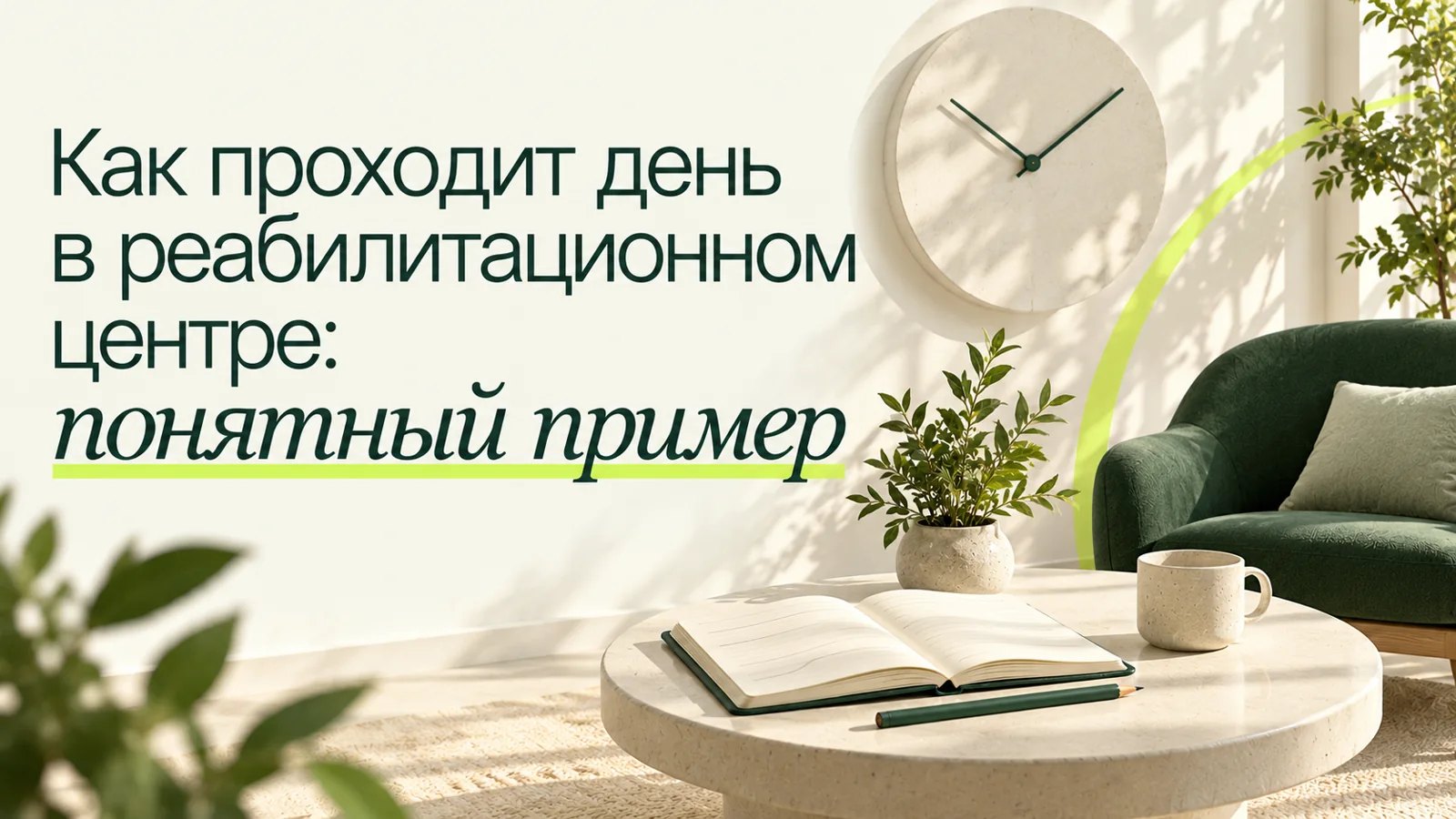 Иллюстрация к статье «Как проходит день в реабилитационном центре: понятный пример»